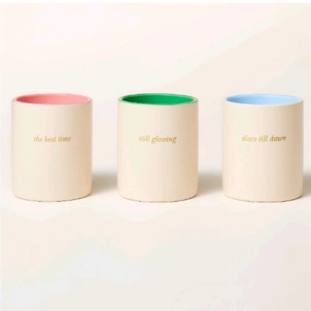 Kate Spade x Target Scented Candle 3 Pack New In Box